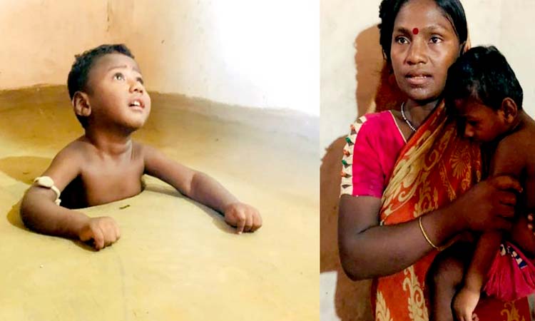 কুলাউড়ায় মাটির গর্তে রাখা হয় সাড়ে তিন বছরের শিশুকে:
