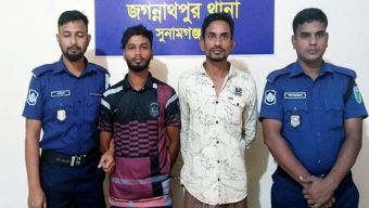 জগন্নাথপুরে নিষিদ্ধ ছাত্রলীগের নেতাসহ গ্রেফতার ২
