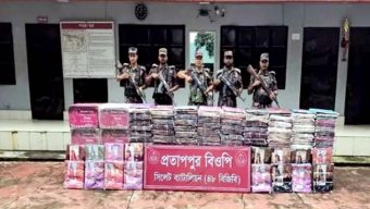 সিলেট সীমান্তে ৮০ লাখ টাকার চোরাই পণ্য জব্দ বিজিবির