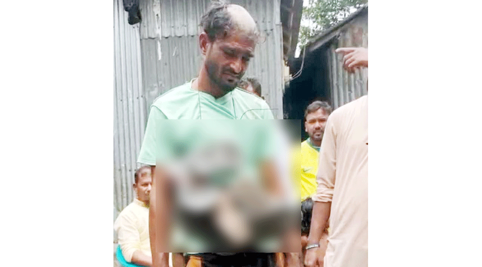 লাখাই কিশোরীকে ধর্ষণের অভিযোগ যুবকের মাথা ন্যাড়া