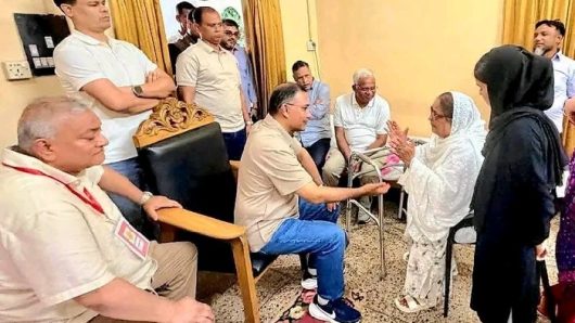 প্রবীণ সংসদ সদস্য খালেদা রাব্বানীকে দেখতে বাসায় গেলেন প্রধানমন্ত্রী