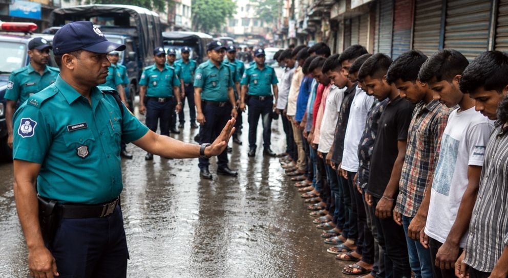 সিলেটে চিরুণী অভিযান দেড়শতাধিকের দণ্ড