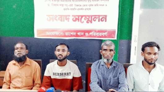 মৌলভীবাজারের কুলাউড়ায় মেম্বারের বিরুদ্ধে জায়গা দখলের অভিযোগ