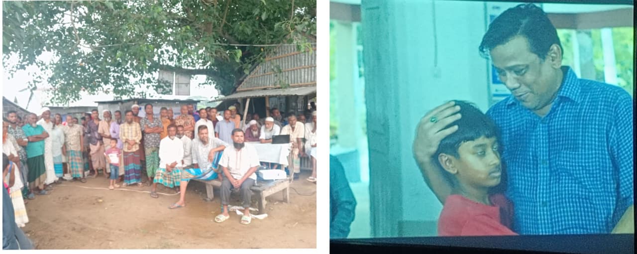 গ্রাম আদালতে সেবা সম্পর্কে জনসচেতনতা বৃদ্ধিতে লাখাই উপজেলায় ইউনিয়নে সপ্তাহ ব্যাপী ভিডিও শো অনুষ্ঠিত
