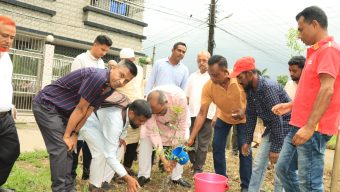 পাঠানপাড়ায় বৃক্ষরোপণ কর্মসূচি উদ্বোধনকালে সিসিক প্রশাসক  নাগরিক সমস্যার সমাধানে তাৎক্ষণিক ব্যবস্থা নেওয়া হবে