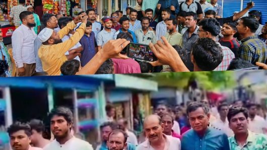নিষিদ্ধ ঘোষিত আ’লীগ ও সহযোগী সংগঠনের নৈরাজ্যের প্রতিবাদে শাল্লায় বিএনপির বিক্ষোভ মিছিল