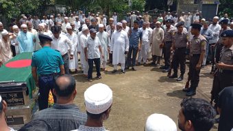 দক্ষিণ সুরমার বীর মুক্তিযোদ্ধা আলকাছ আলীর দাফন সম্পন্ন রাষ্ট্রীয় মর্যাদায় গার্ড অব অনার প্রদান
