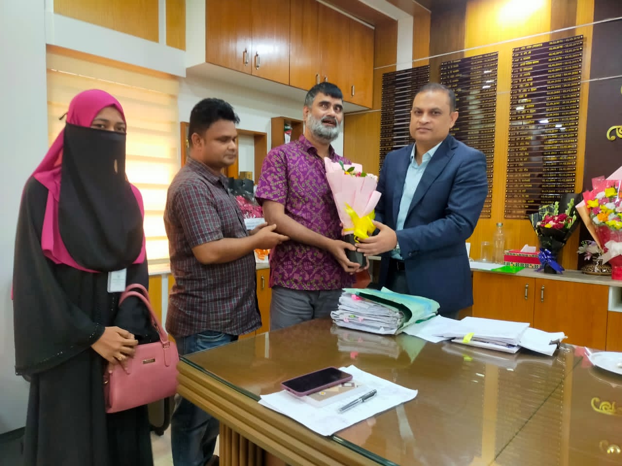 সিলেটে নবাগত জেলা প্রশাসকের সাথে গ্রীণ ডিসএ্যাবল্ড ফাউন্ডেশনের শুভেচ্ছা বিনিময়