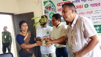 শাল্লায় জাতীয় পল্লী উন্নয়ন দিবস উপলক্ষে আলোচনা সভা ও গাছের চারা বিতরণ