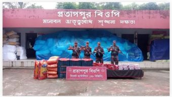 তামাবিল-বিছনাকান্দিসহ পাঁচ বিওপিতে অভিযান, বিপুল চোরাই মালামাল উদ্ধার