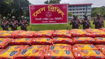 সিলেট সীমান্তে ৫৭ কোটি টাকার ভারতীয় পণ্য আটক