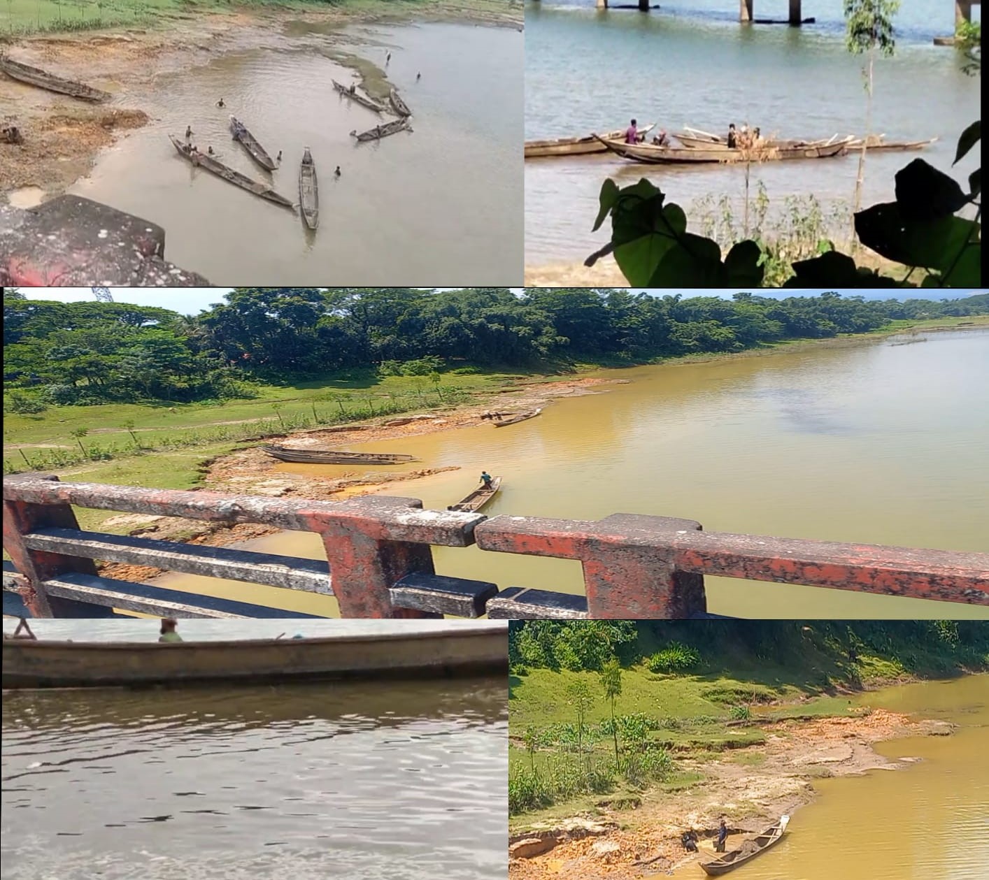 ধলাই সেতুর নিচে অবৈধ বালু উত্তোলনের অভিযোগ, হুমকির দাবি এলাকাবাসীর