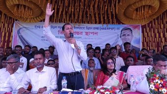 জামালগঞ্জে উড়াল সড়ক প্রকল্পের ভিত্তিপ্রস্তর স্থাপন