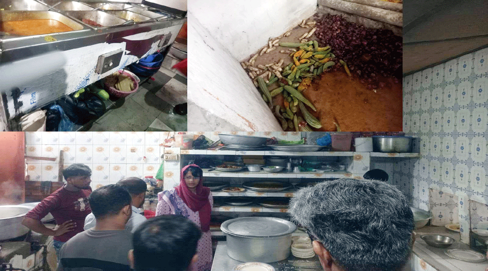 জেলা প্রশাসনের  অভিযান দুই রেস্টুরেন্টকে জরিমানা