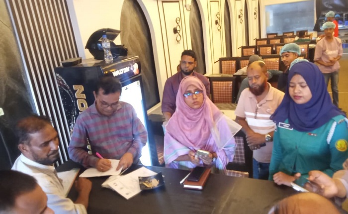 সিলেটে রেস্টুরেন্টে অভিযান, পাঁচ ভাইসহ দুটিকে ৩০ হাজার টাকা জরিমানা