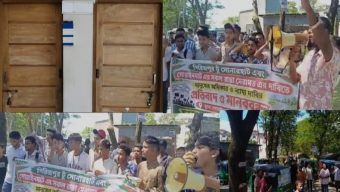 বছরের পর বছর ভোগান্তি এলজিইডি কার্যালয়ে তালা-দ্রুত সড়ক সংস্কার চান গোয়াইনঘাটের মানুষ