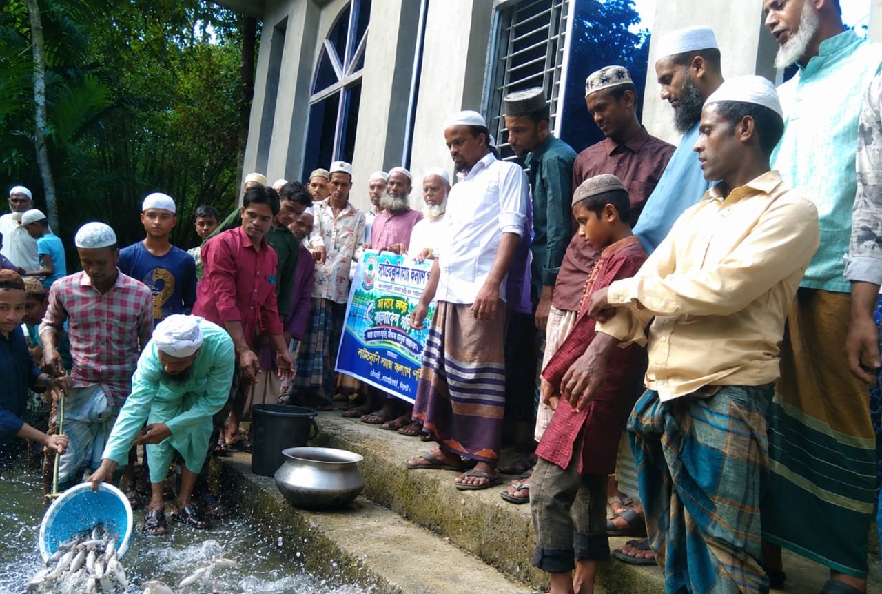 গোয়াইনঘাটে লাউরকুনি সমাজ কল্যাণ পরিষদের উদ্যোগে মাছের পোনা অবমুক্ত!