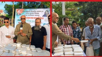 সিলেটে পথশিশুদের মাঝে বৃহত্তর সিলেট জাতীয়তাবাদী ফোরাম, পালেরমো ইতালির খাদ্য বিতরণ।