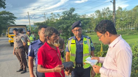 জৈন্তাপুরে টাস্কফোর্সের অভিযান, ৬ মামলায় ১৮ হাজার টাকা জরিমানা