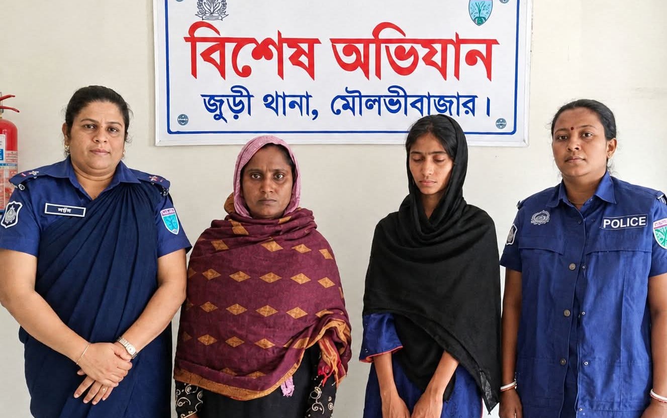 জুড়ীতে সিএনজি চালক বলাই মিয়া হত্যা, মা-মেয়ে গ্রেপ্তার
