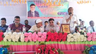 বড়লেখায় এমপি নাসির উদ্দিন আহমেদ মিঠুকে সংবর্ধনা