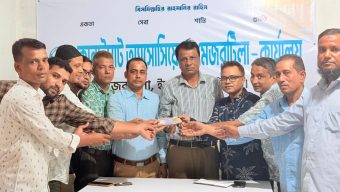 গাছবাড়ী-হরিপুর সড়ক সংস্কারে এগিয়ে এলো কানাইঘাট অ্যাসোসিয়েশন মেজরটিলা ১ লাখ টাকা সহায়তা