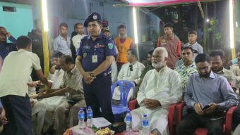 আজমিরীগঞ্জে শারদীয় দুর্গাপূজার মণ্ডপ পরিদর্শনে এমপি জীবন। শান্তিপূর্ণ পরিবেশে উৎসব উদ্‌যাপনের আহ্বান