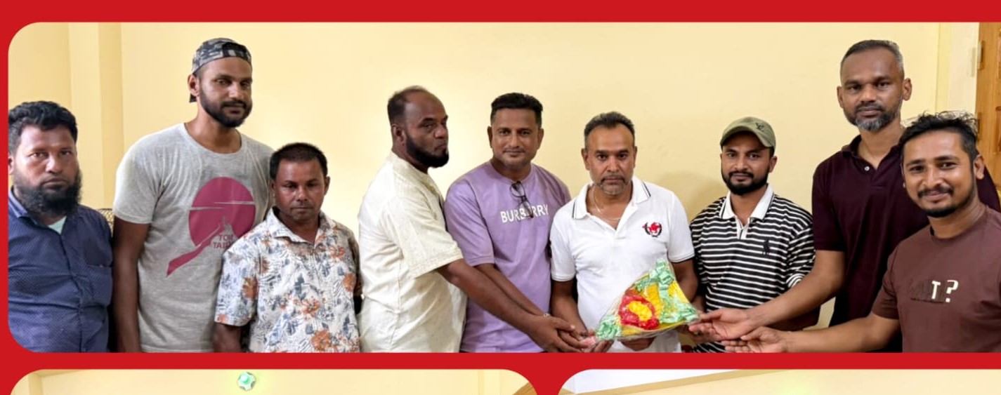 নবীগঞ্জে যুক্তরাজ্য প্রবাসী দুই কৃতি সন্তানকে ফুলেল সংবর্ধনা