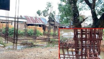 জলঢুপ থানাবাজারে এক কোটি টাকার মার্কেট নির্মাণকাজ বন্ধ