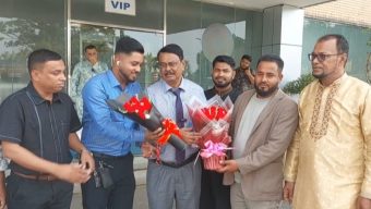 এমপি মিলনের সফরসঙ্গী হয়ে দেশে ফিরলেন সম্ভাব্য চেয়ারম্যান পদপ্রার্থী আব্দুল বাসির