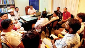 গোলাপগঞ্জ প্রেসক্লাবের নবনির্বাচিত কমিটির সঙ্গে ওসির মতবিনিময়